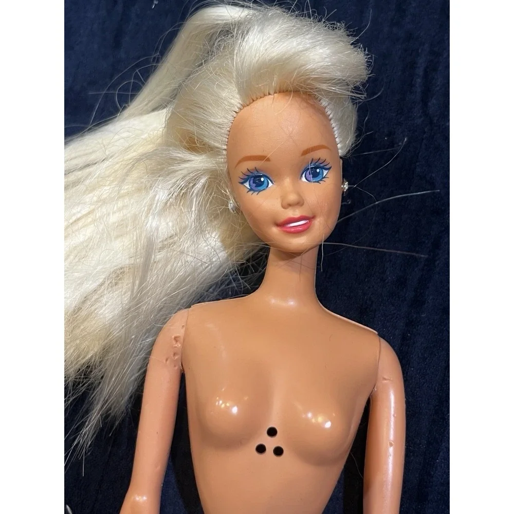 Mattel Barbie‎ 1994 Bubble Angel Doll- Blonde With Earrings-No Clothing- Vintage